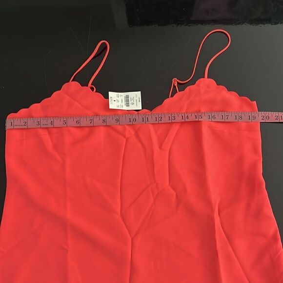 NWT JCrew scalloped tank top orange 10 - Picture 3 of 6